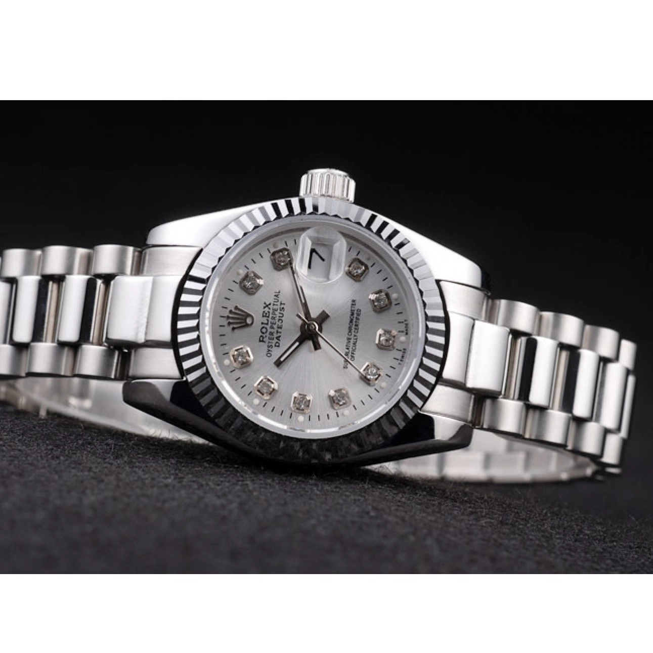 Rolex aaa copy Silver Rolex Datejust Polished Steel Stainless Dial 0712
